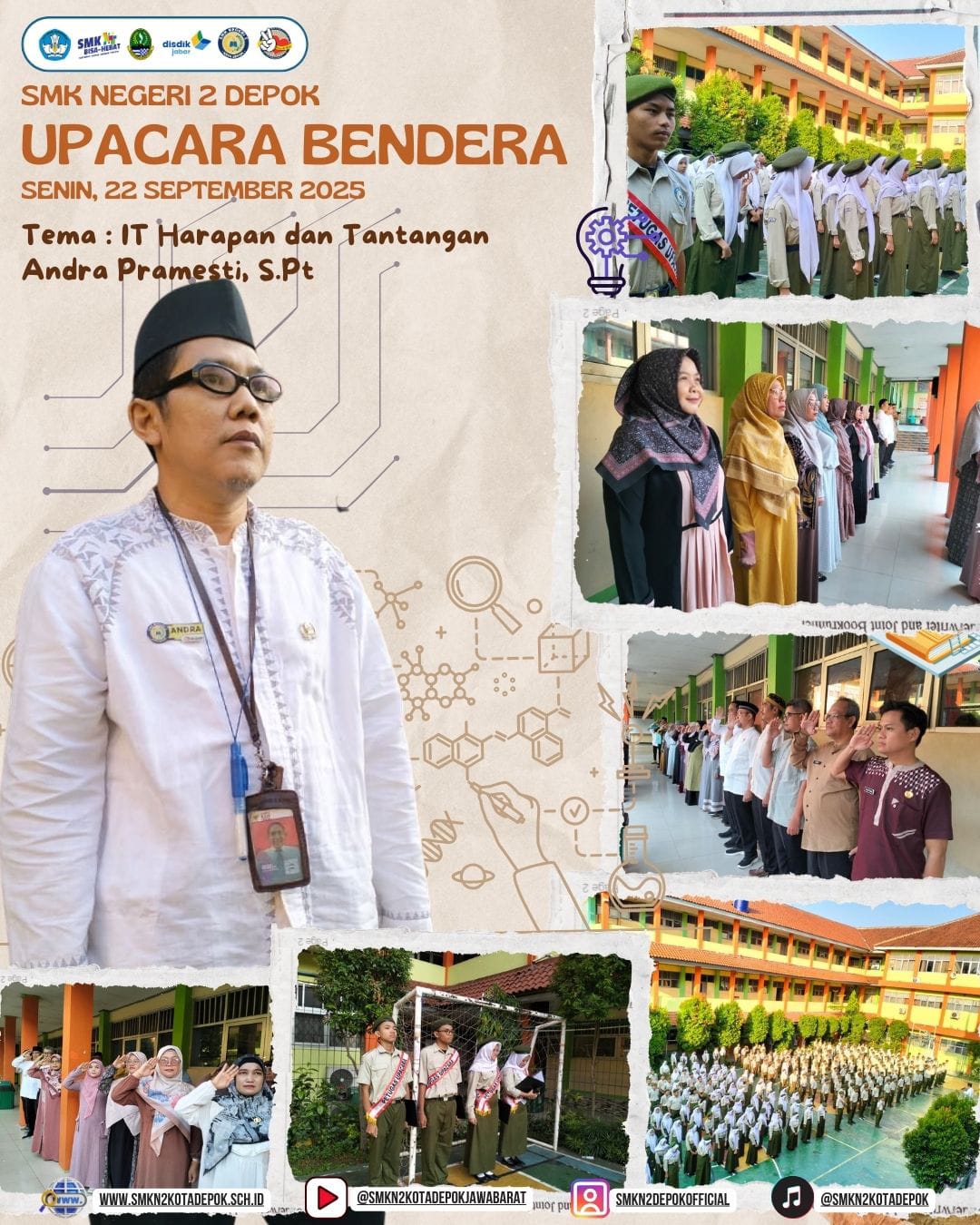 Upacara Bendera Senin 22/09/2025 - Andra Pramesti, S.Pt