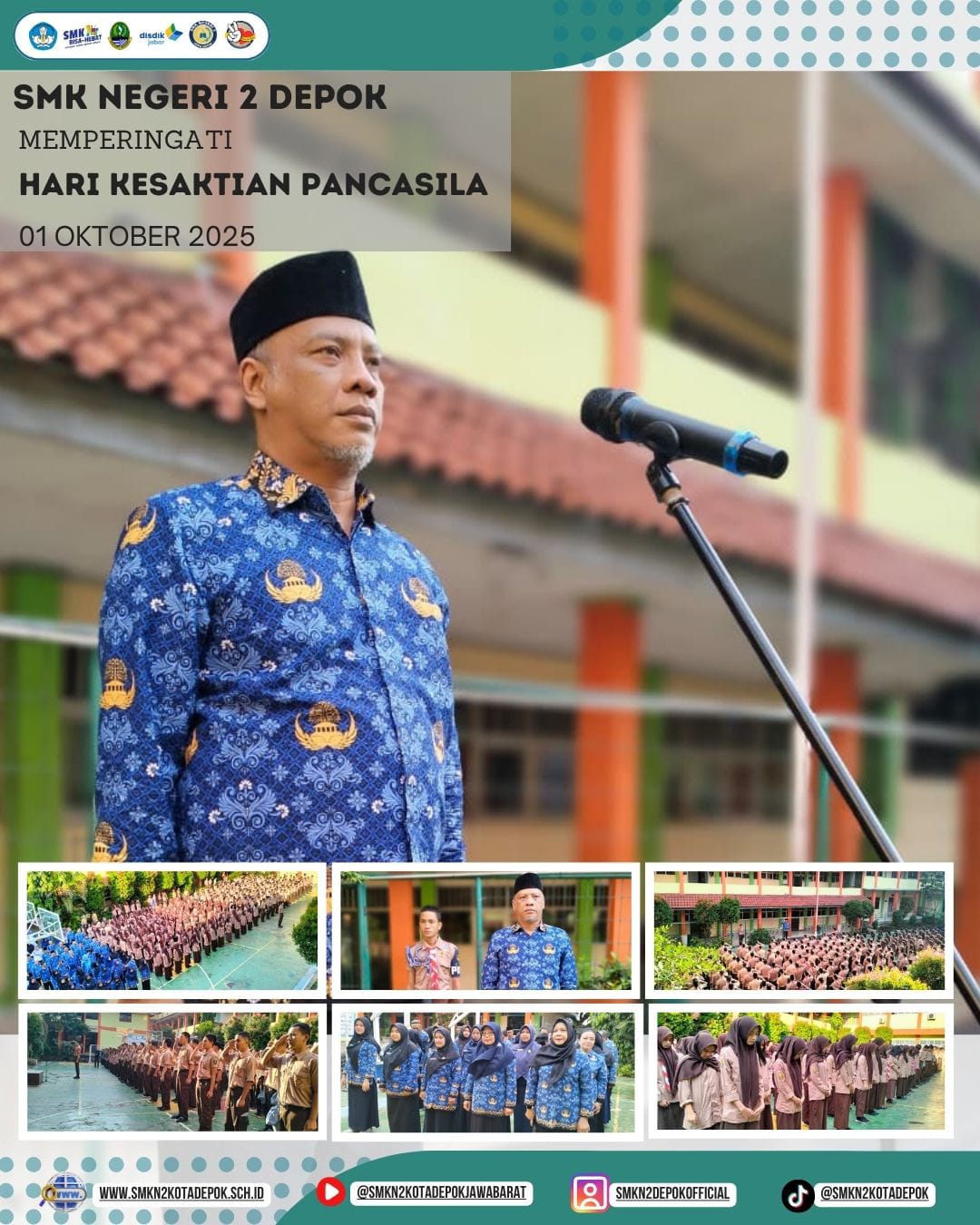 Upacara Memperingati Hari Kesaktian Pancasila - SMK Negeri 2 Depok - 1 Oktober 2025