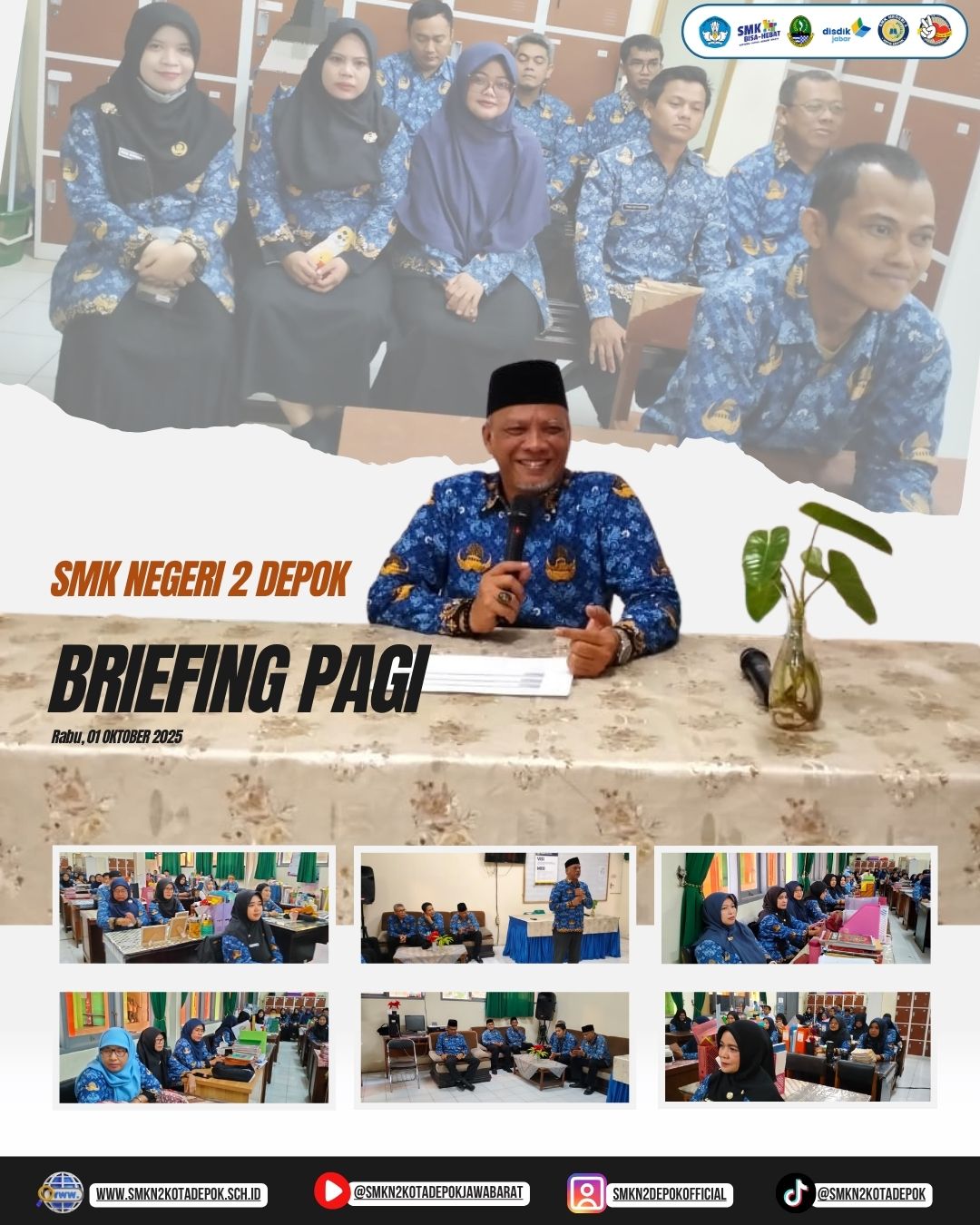 Briefing Pagi - SMK Negeri 2 Depok - Rabu , 1 Oktober 2025