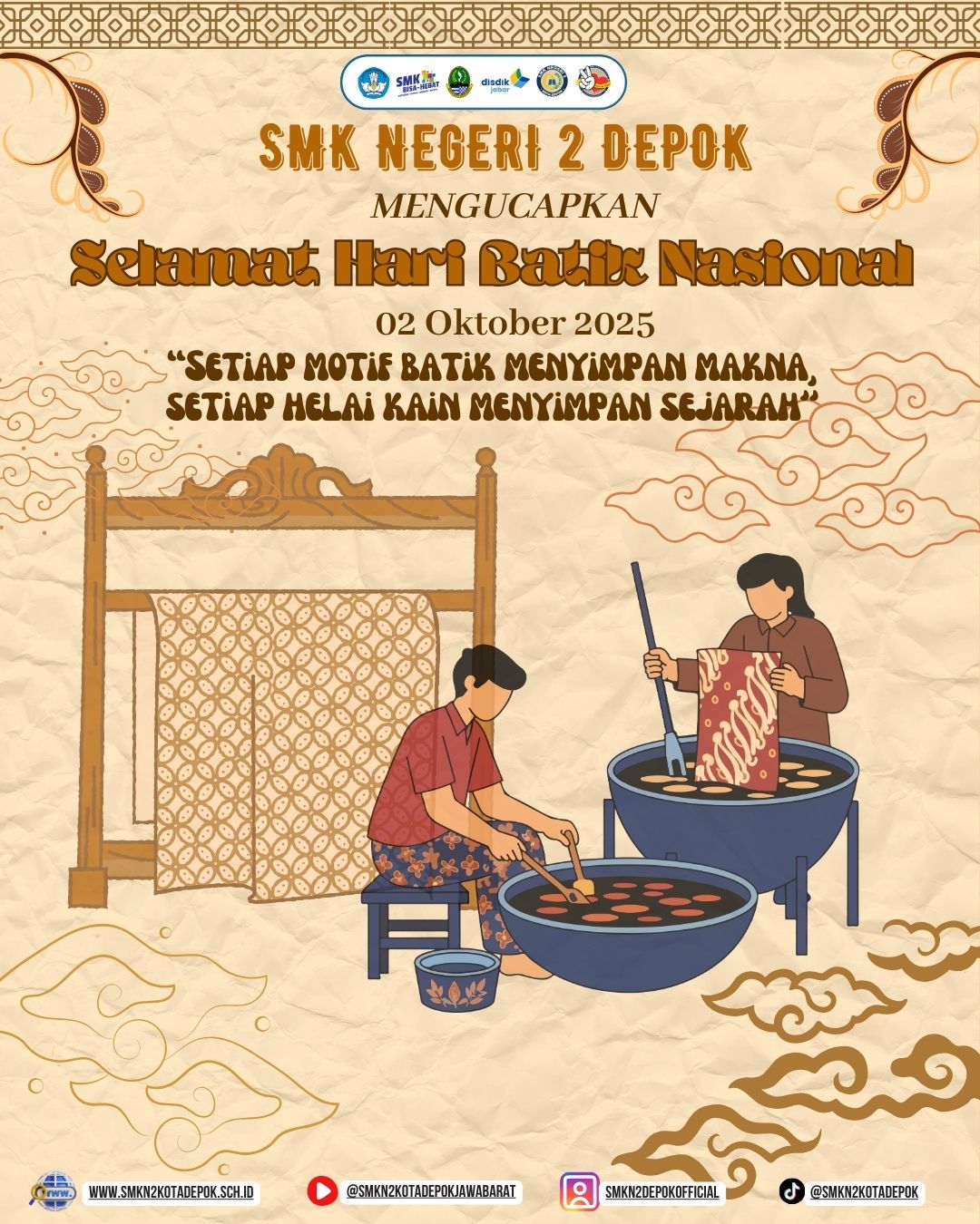 SMK Negeri 2 Depok Peringati Hari Batik Nasional 2025 - 2 Oktober 2025