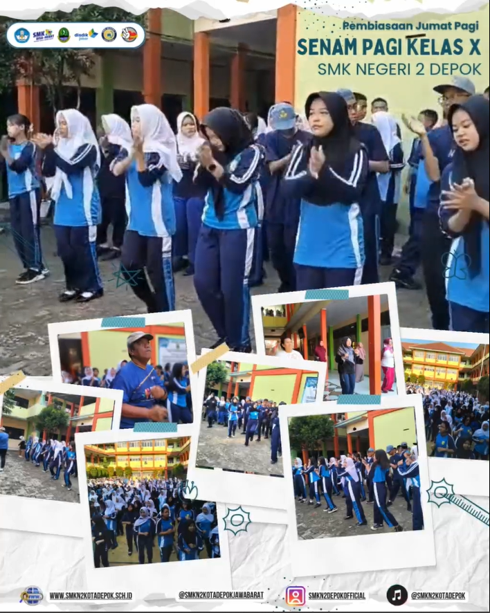 Pembiasaan Jum'at Pagi - Senam Pagi Kelas X - SMKN 2 DEPOK - Jum'at 10 Oktober 2025