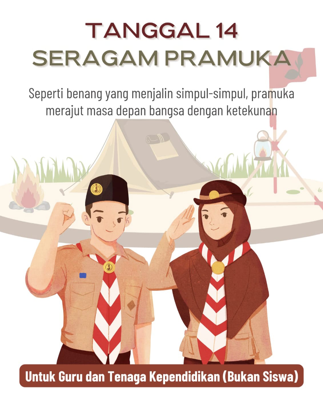 Guru & Tenaga Kependidikan Kenakan Seragam Pramuka – Selasa, 14 Oktober 2025