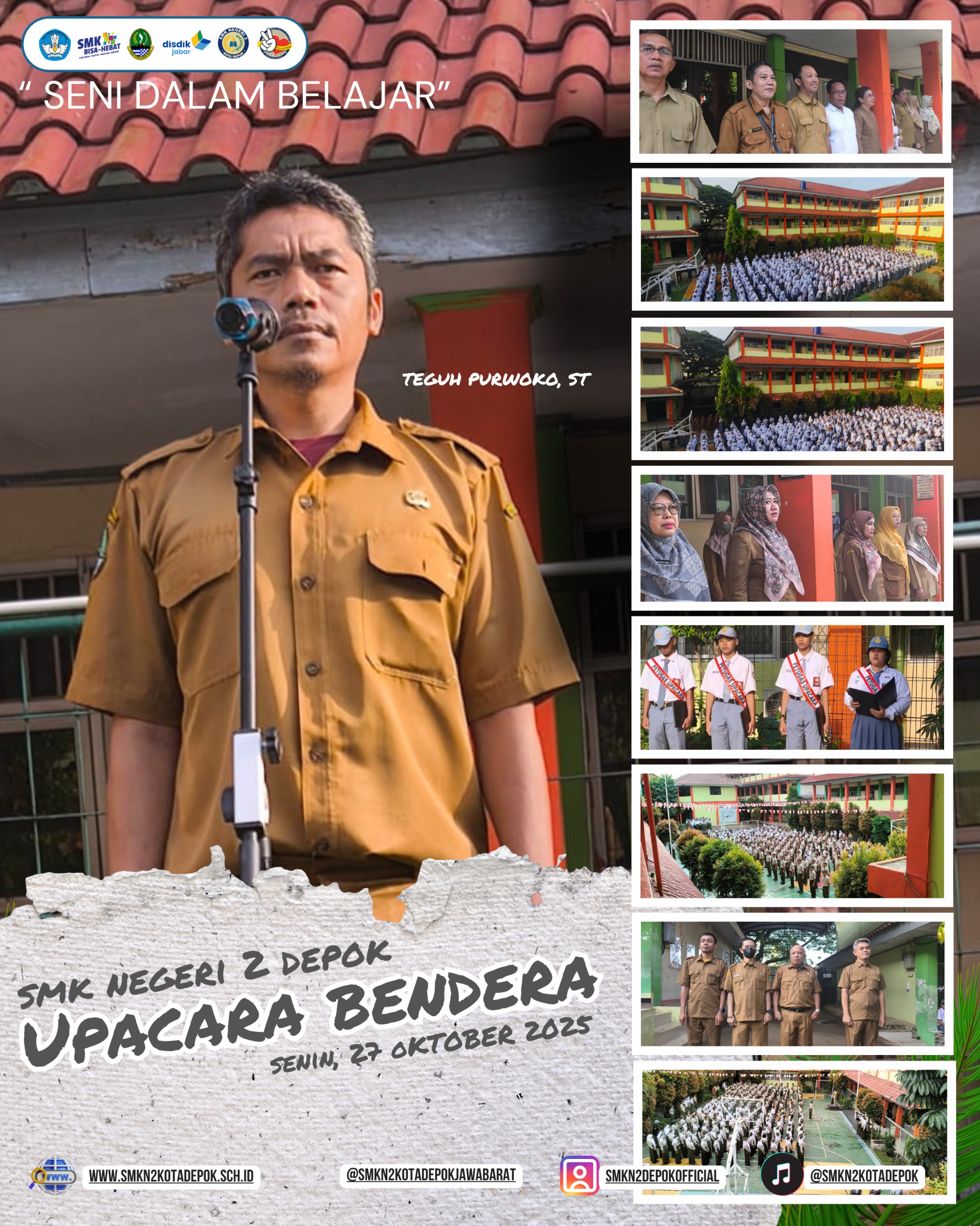 Upacara Bendera Senin - Teguh Purwoko, S.T - Tema : Senin Dalam Belajar
