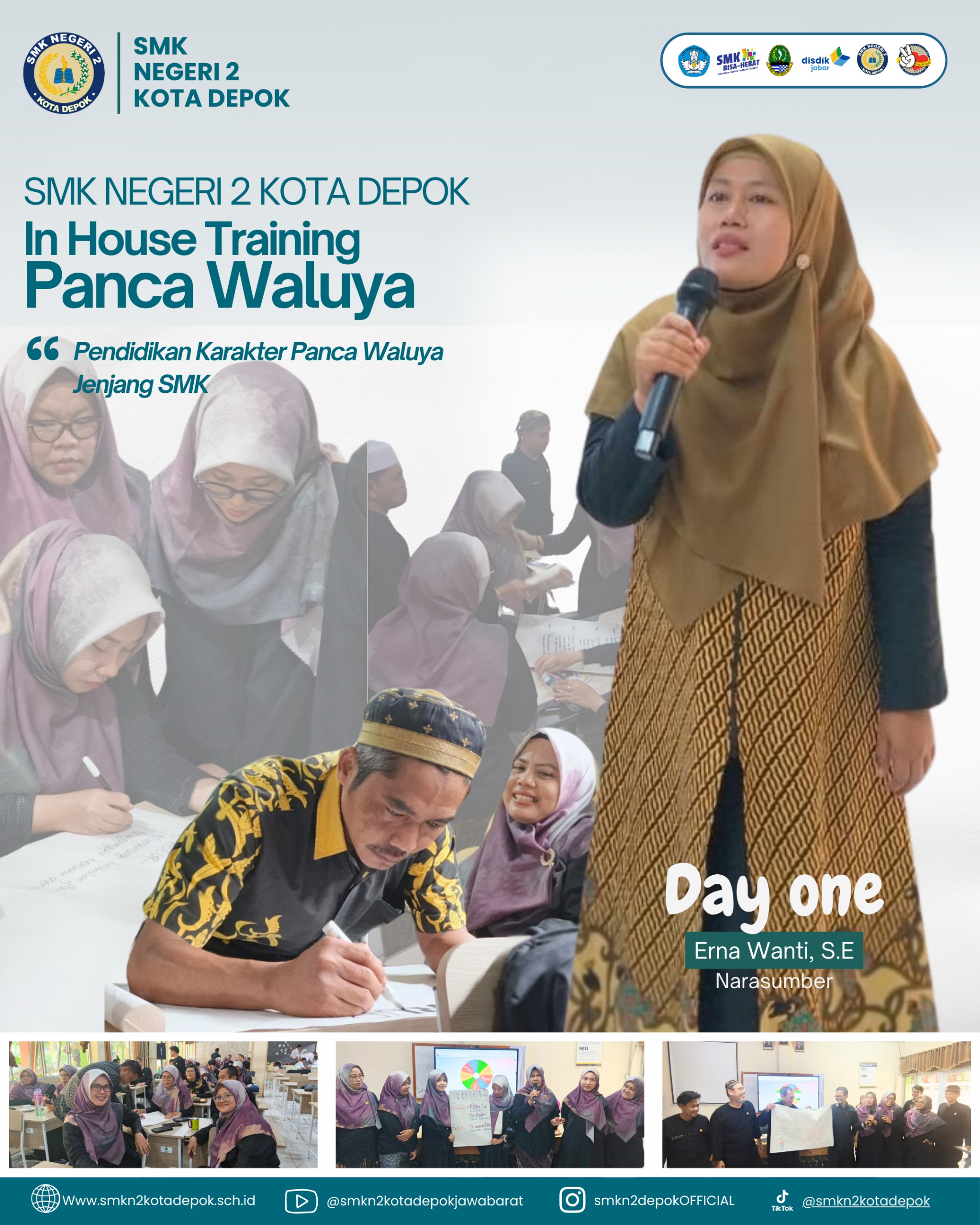 SMK Negeri 2 Depok Laksanakan Hari Pertama IHT Panca Waluya Bersama Narasumber Erna Wanti, S.E.