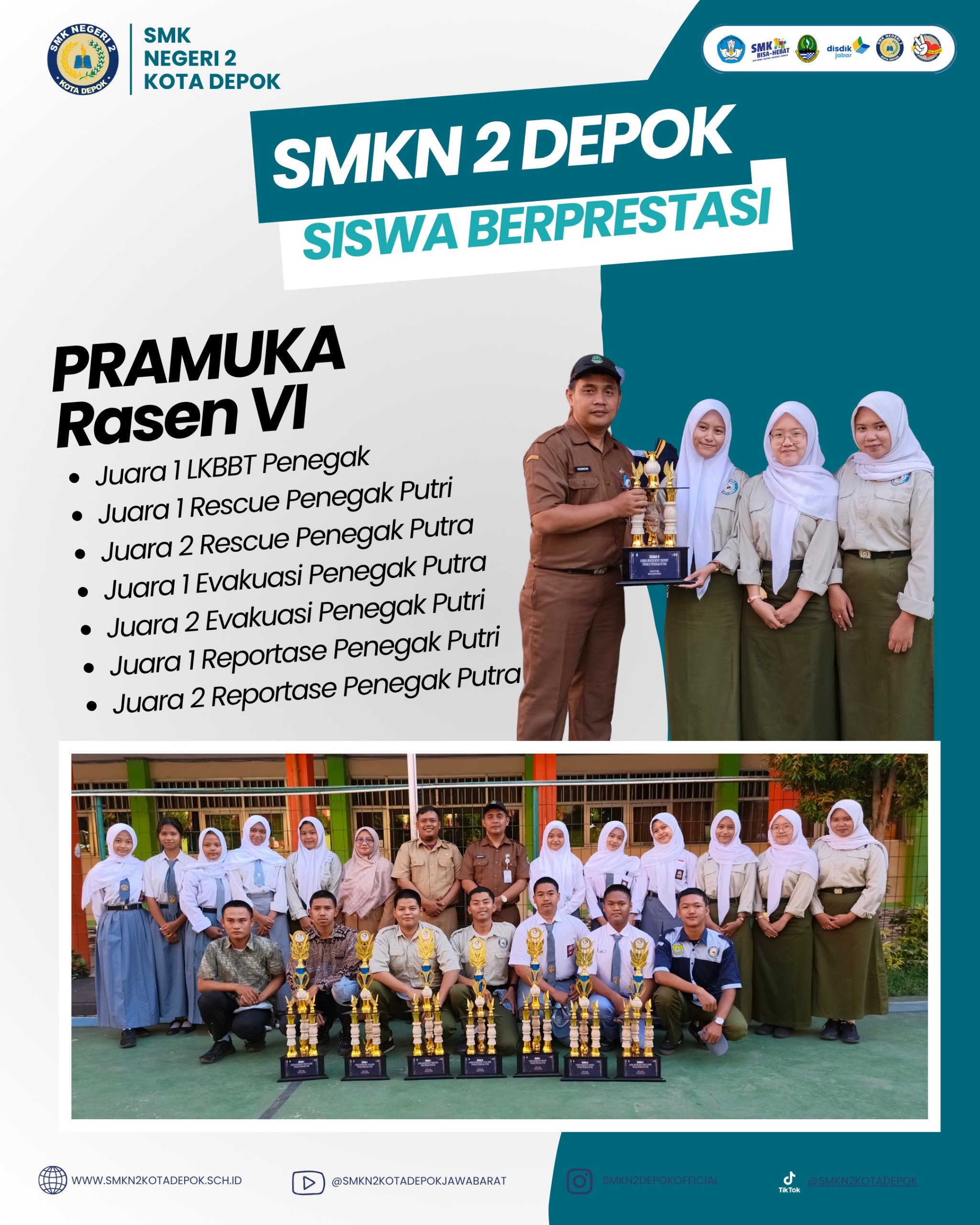 SMKN 2 Depok Raih Prestasi Membanggakan pada Ajang Pramuka Rasen VI