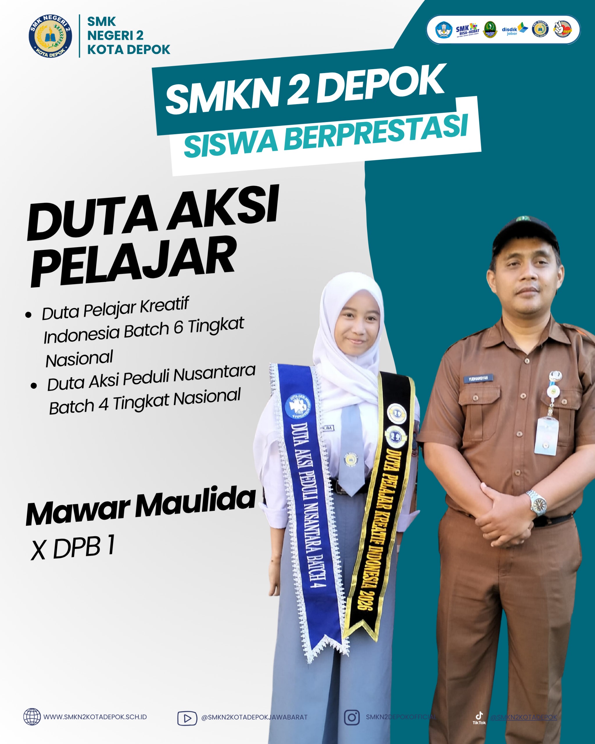 Siswa SMKN 2 Depok Raih Prestasi sebagai Duta Aksi Pelajar Tingkat Nasional