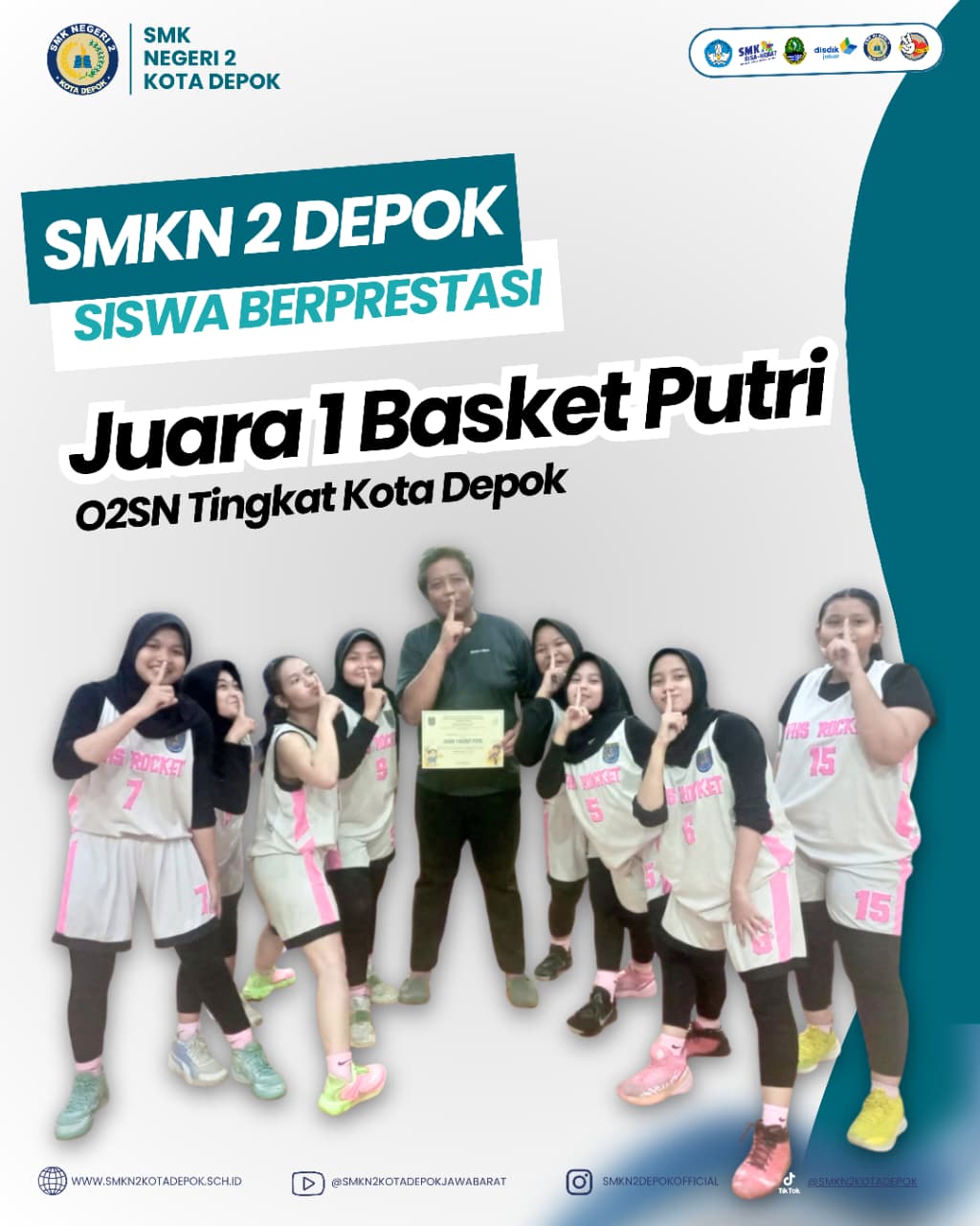 Juara 1 - Basket Putri - O2SN Tingkat Kota Depok