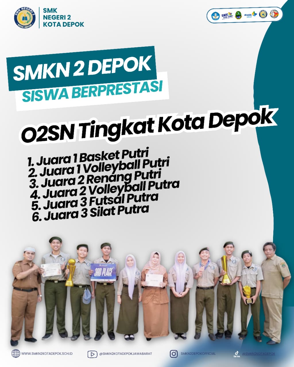 SMKN 2 Depok Tunjukkan Aksi Hebat di O2SN Kota Depok