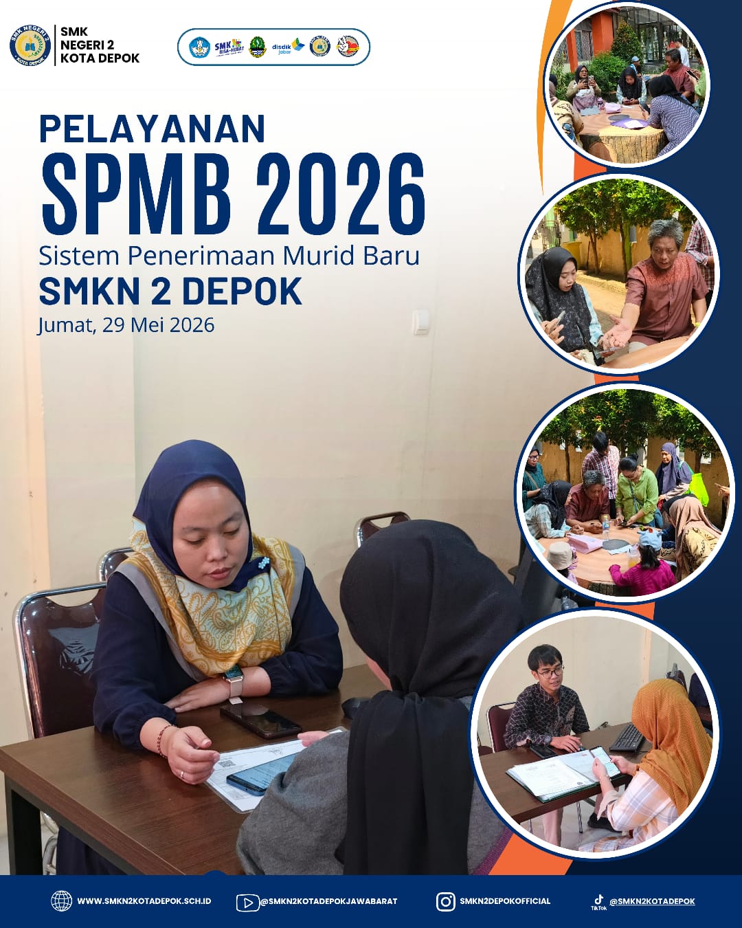 Hari Pertama SPMB 2026, SMKN 2 Depok Berikan Layanan Informasi dan Pendampingan