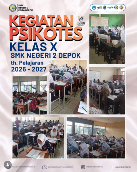 SMKN 2 Depok Gelar Psikotes bagi Peserta Didik Kelas X Tahun Pelajaran 2026/2027