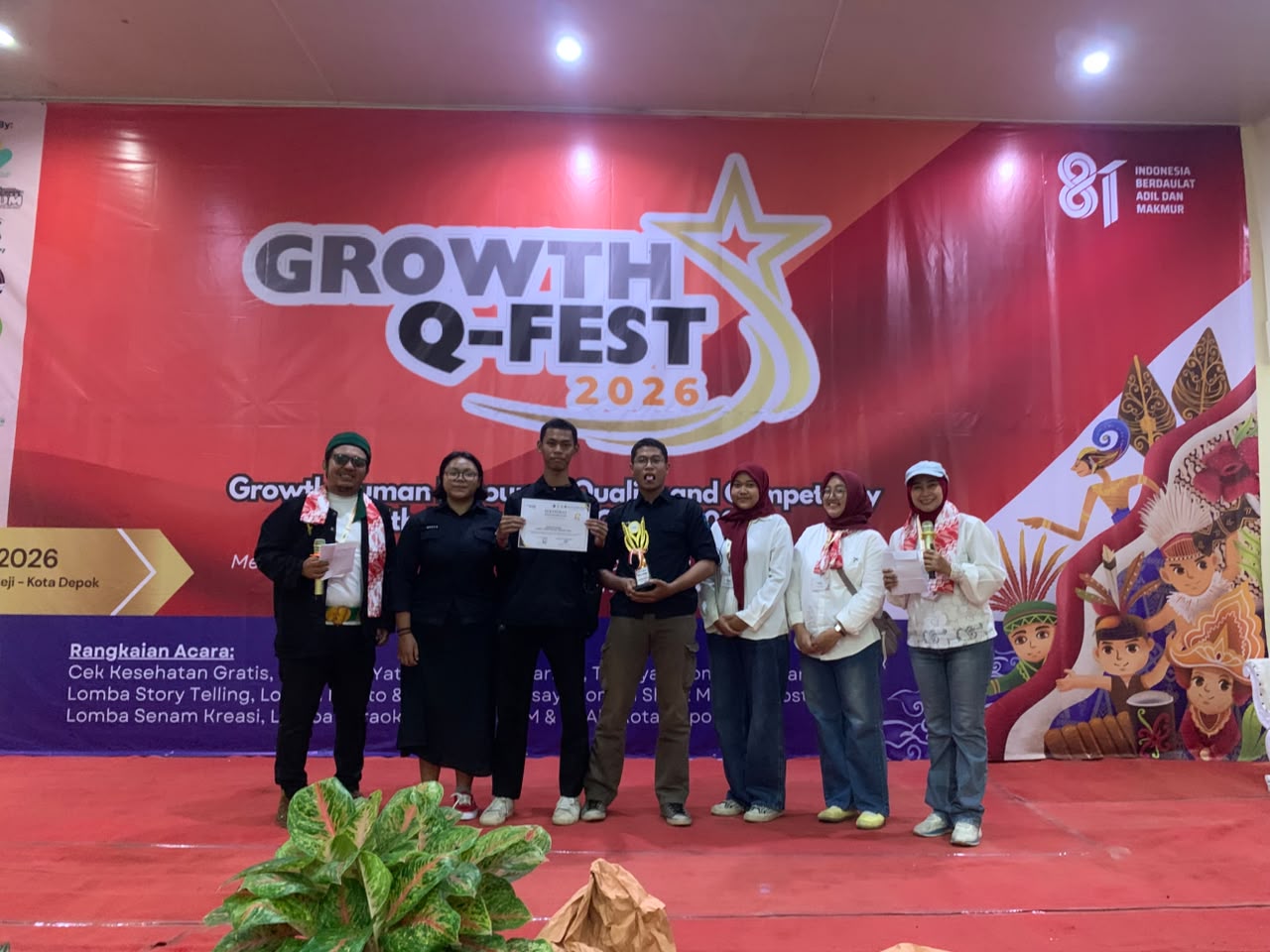 Crew Mantav 86 SMKN 2 Depok Raih Juara 1 Lomba Short Movie GrowthQFest 2026