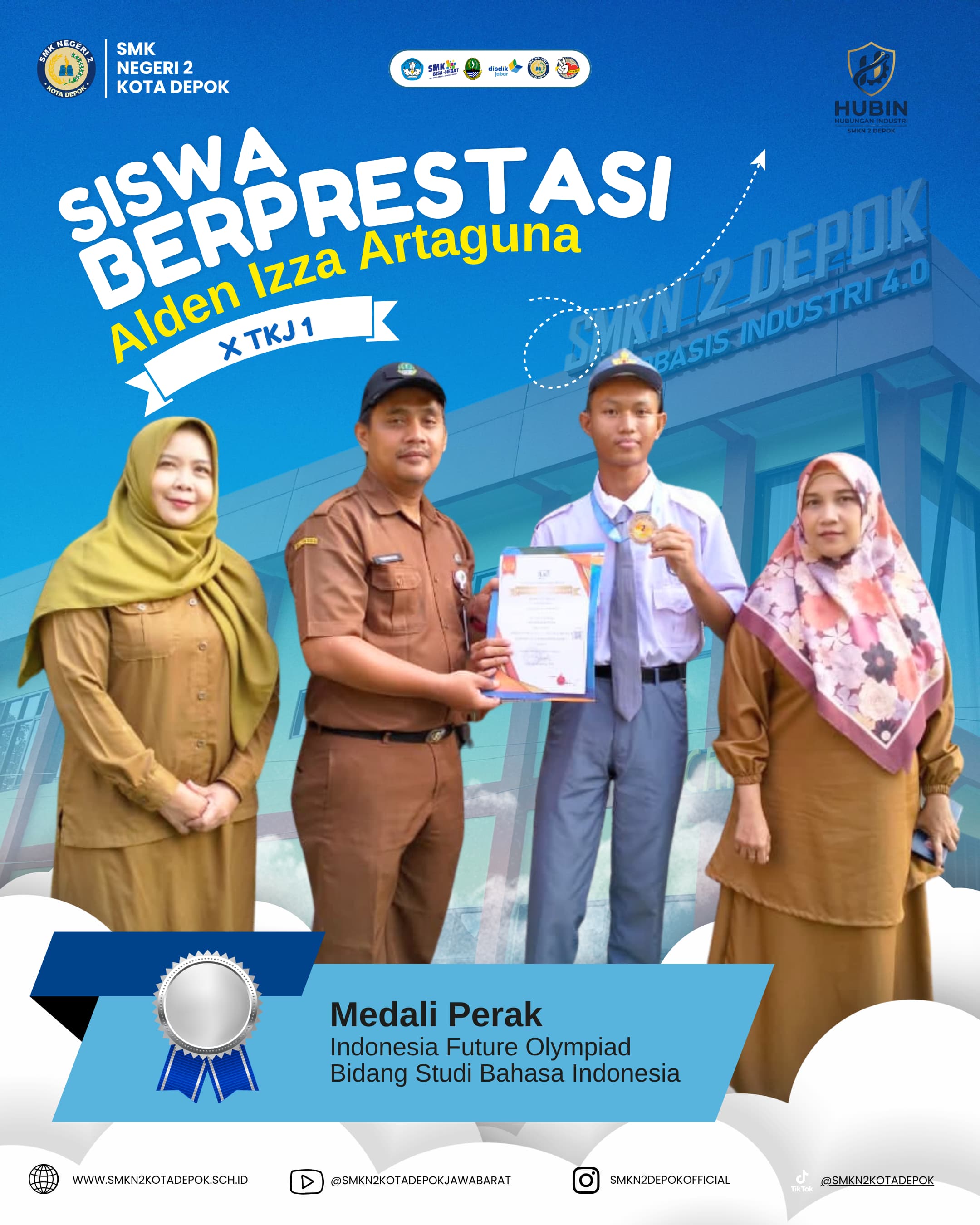 Alden Izza Artaguna Raih Medali Perak Indonesia Future Olympiad Bidang Bahasa Indonesia