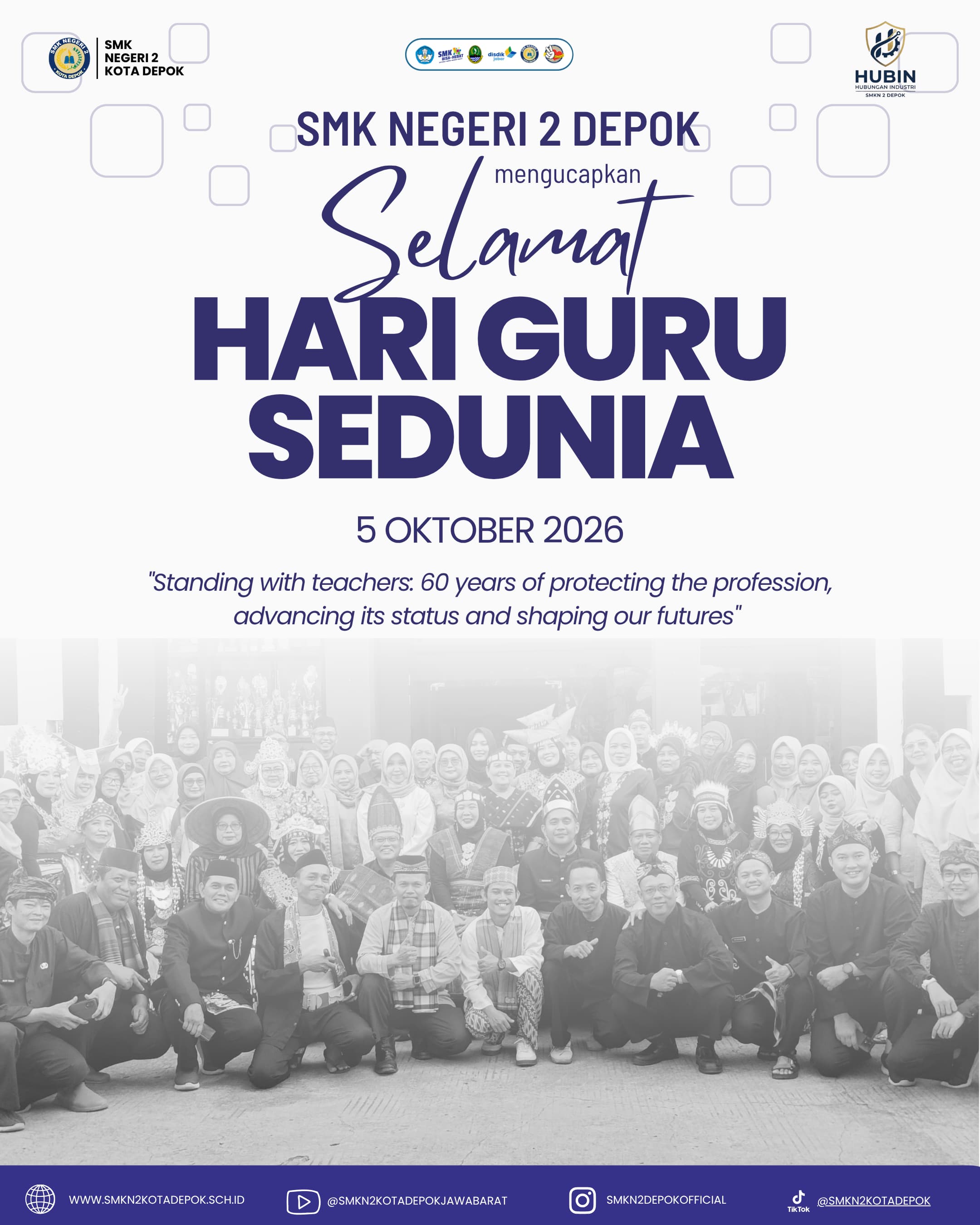SMK Negeri 2 Depok Mengucapkan Selamat Hari Guru Sedunia 2026